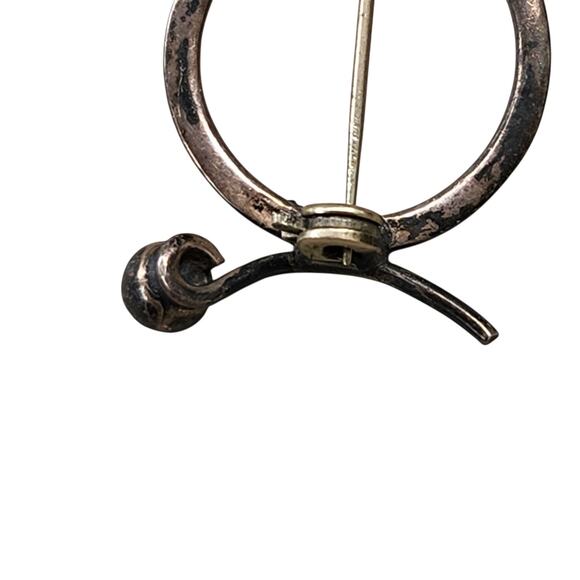 925 STERLING SILVER TAXCO KITTY CAT ANIMAL BROOCH ART SOUTHWEST MEXICO MCM PIN - Picture 5 of 6